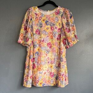 Sara Campbell Multicolor Floral Tunic Dress